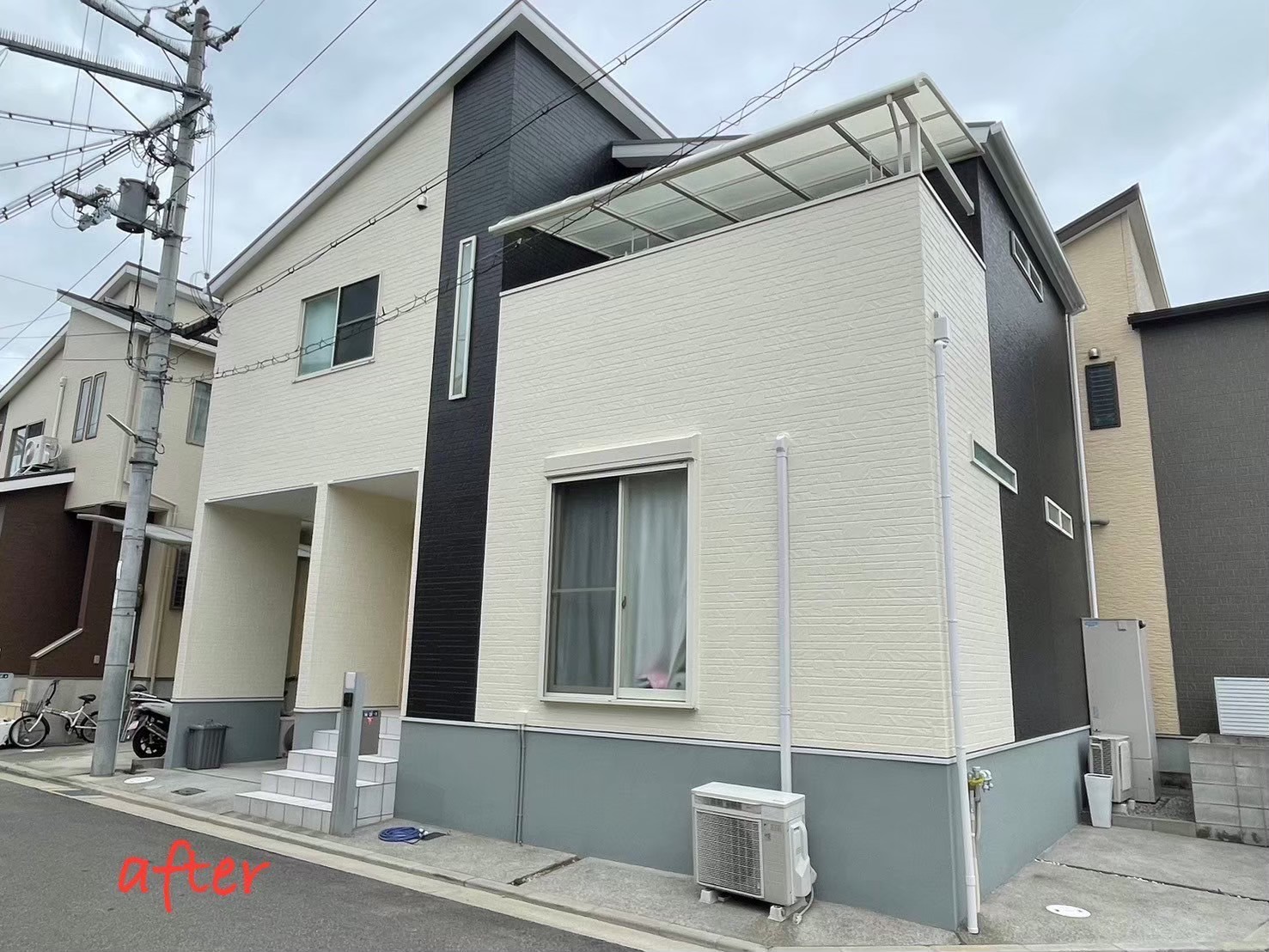 摂津市の外壁塗装 施工後の仕上がり(T様邸)