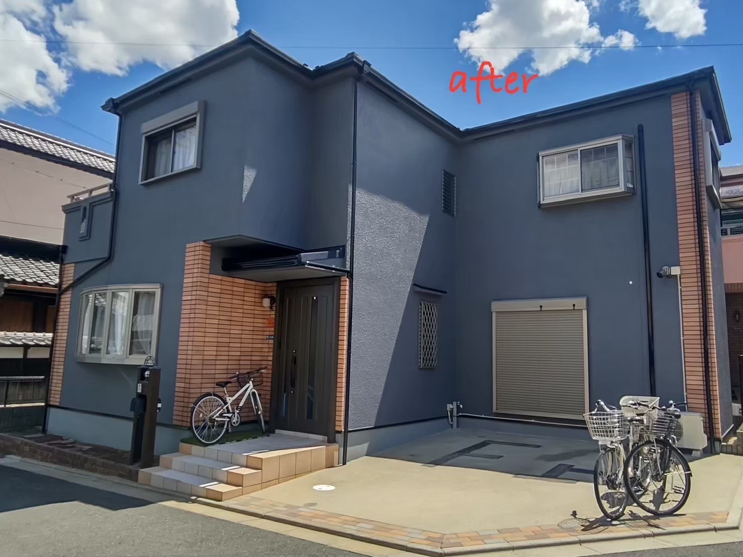 吹田市の外壁塗装 施工後の仕上がり(S様邸)