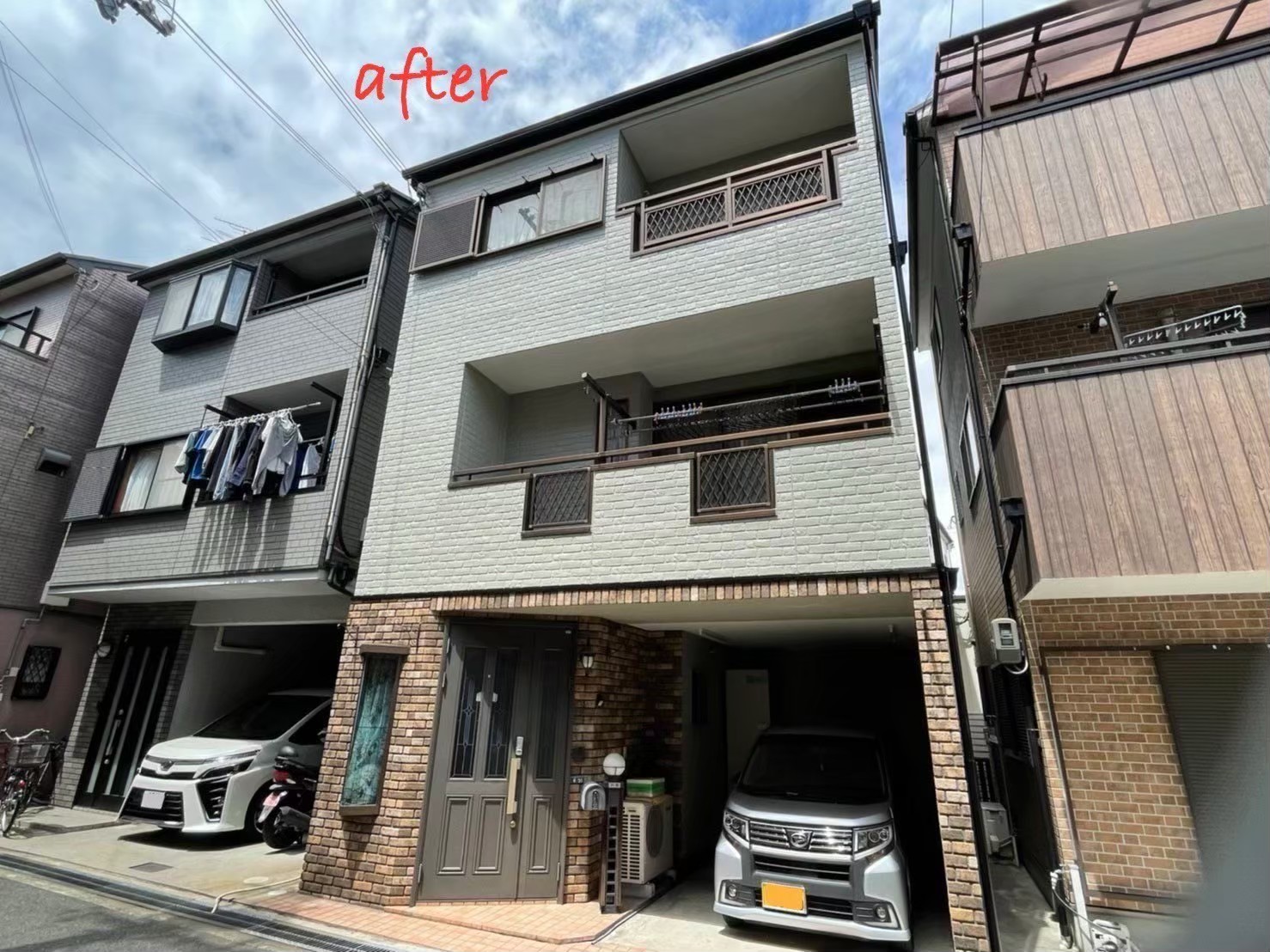 摂津市の外壁塗装 施工後の仕上がり（M様邸）