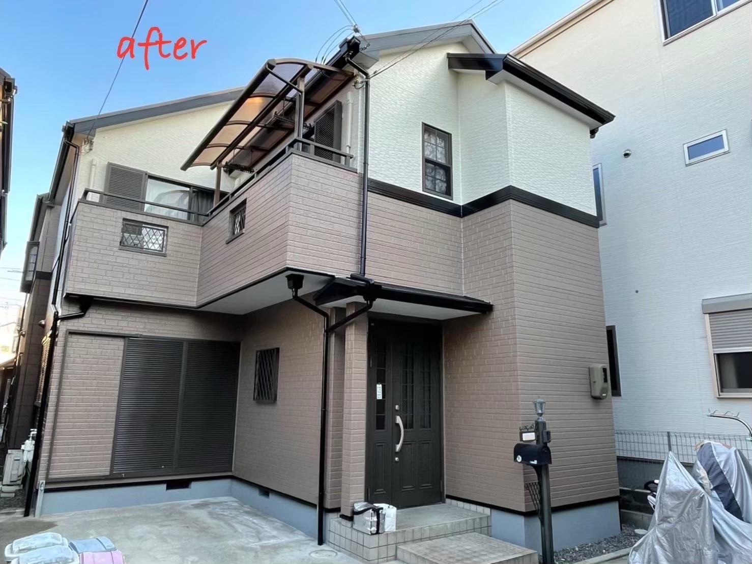 摂津市の外壁塗装 施工後の仕上がり（I様邸）