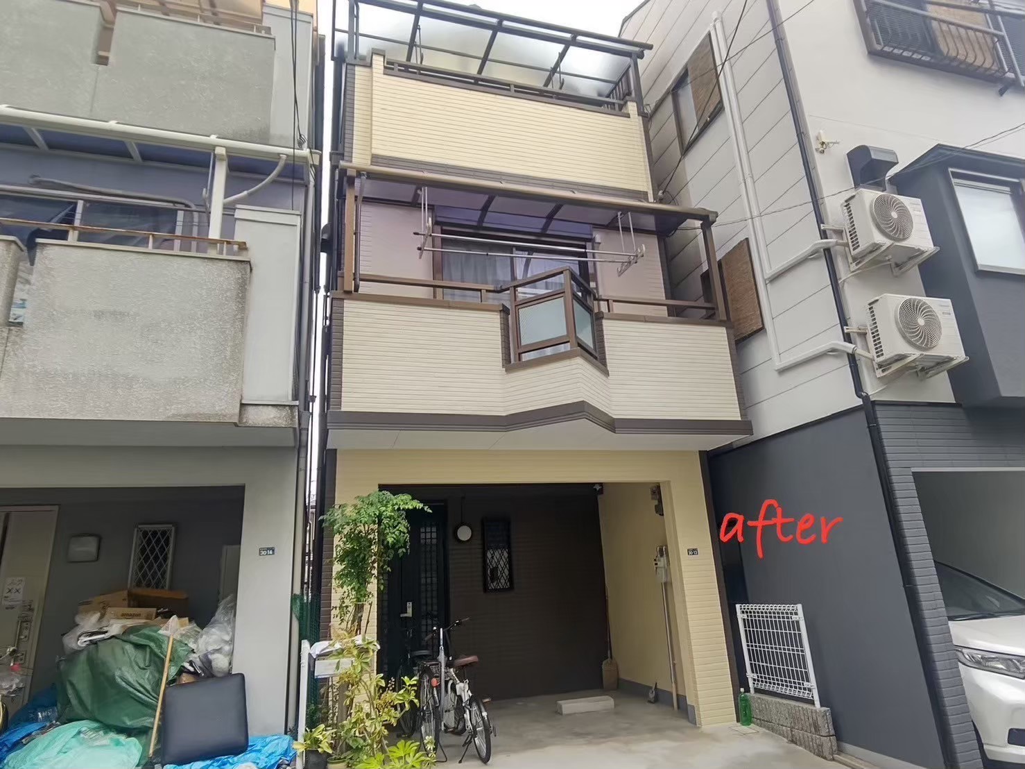 摂津市の外壁塗装 施工後の仕上がり（H様邸）